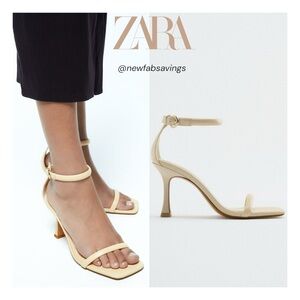 💫 Zara Leather Heels - NEW 💫
